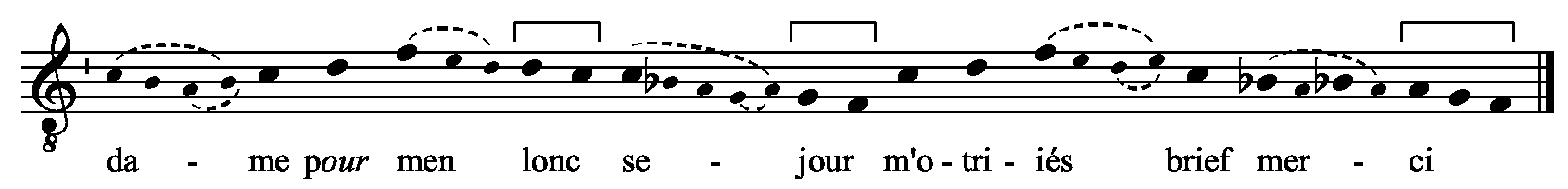 Refrain musical notation
